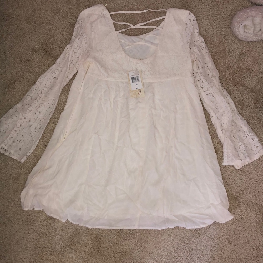 Rewind White Lace Tunic Top (NWT)